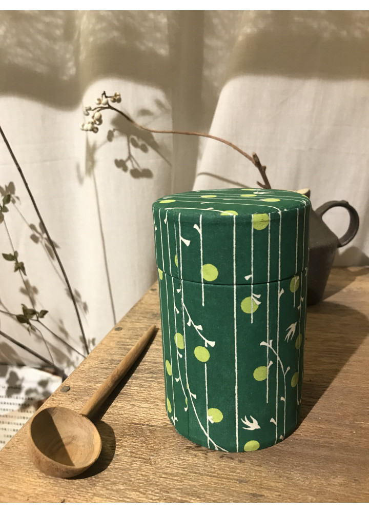 鈴木松風堂 • 型染和紙茶罐 (150g)